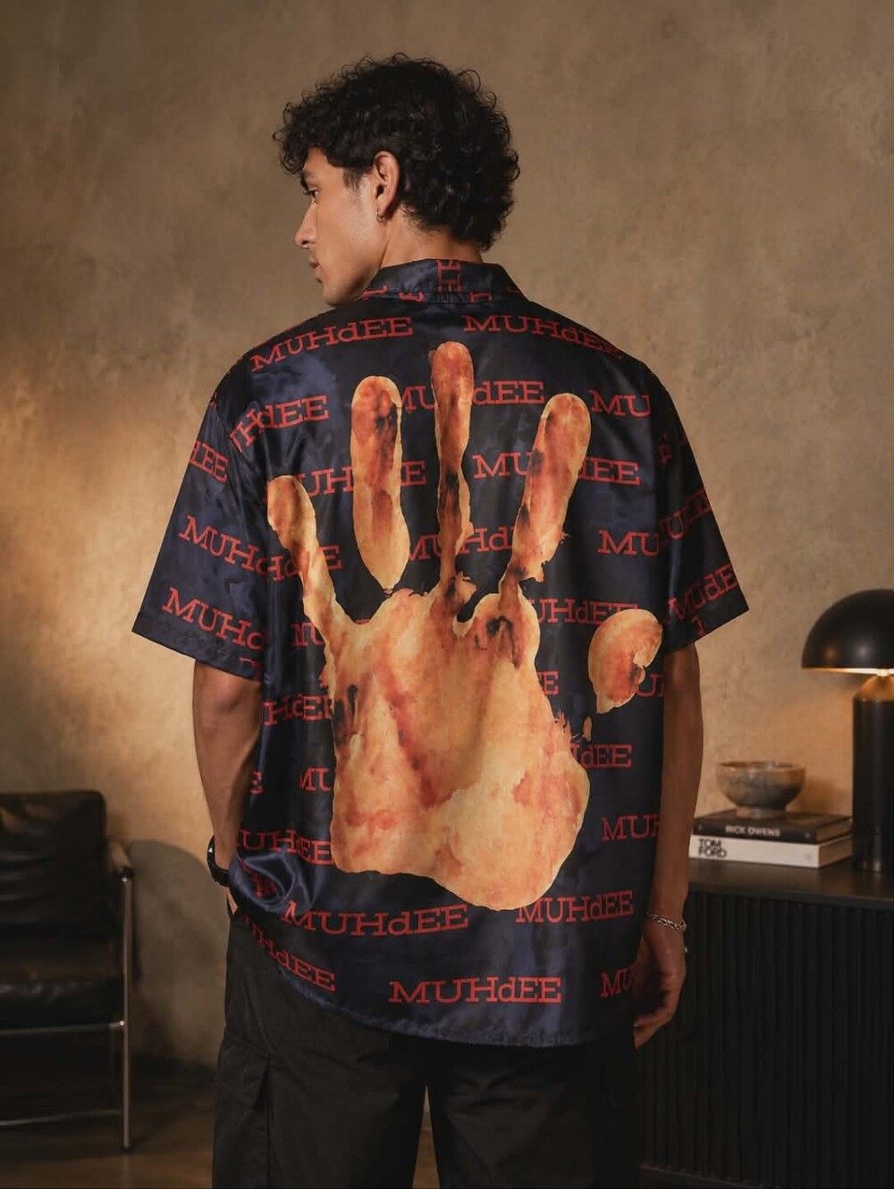 MUHdEE Brand Streetwear Graphic Short-Sleeve Button-Down Shirt Size 3X